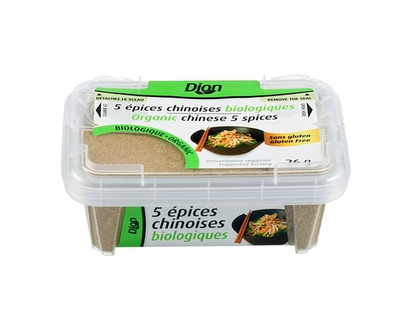 Dion Mélange de 5 épices chinois biologique - 26.0 G