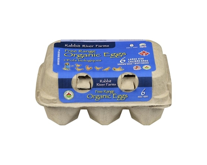 Rabbit River Free Range Organic Eggs Large Size - 2.0 EA