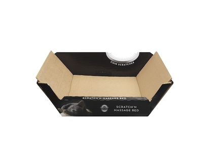 Lit pour chat en carton ondulé Scratch ’n Massage - 1.0 EA