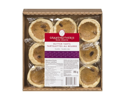 Grandmother's Bake Shoppe Butter Tarts Raisin - 765.0 G