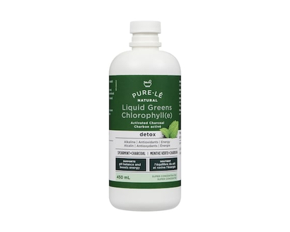 Pure Le Natural chlorophylle au charbon activé, menthe - 450.0 ML