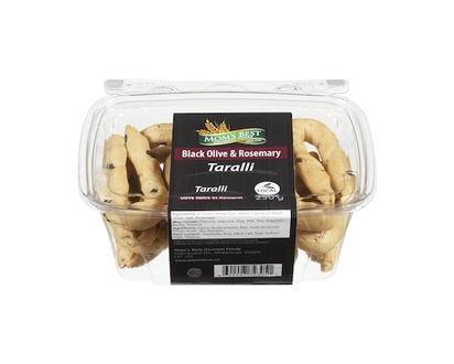 Mom's Best Taralli Black Olive & Rosemary - 250.0 G