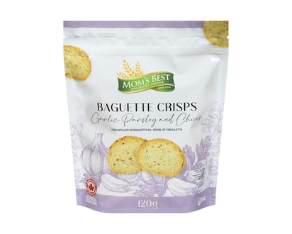 Mom's Best Baguette Crisps Garlic, Parsley And Chives - 120.0 G