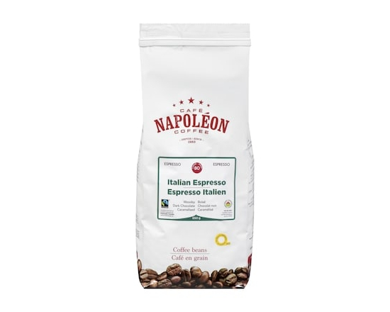 Café Napoléon Café en grain espresso italien 80 corsé - 650.0 G