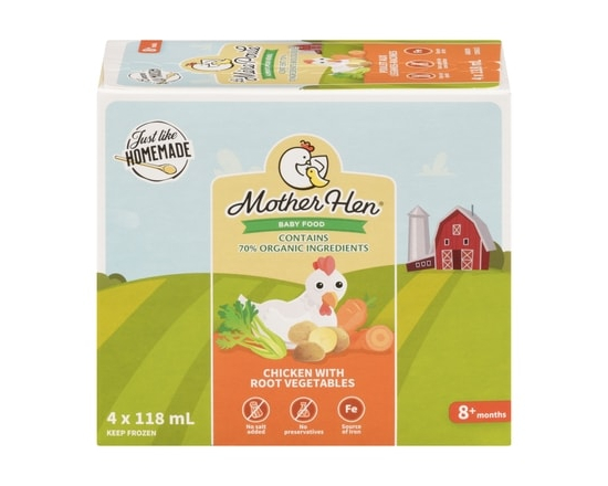 La Mère Poule Aliments pour Bébés Poule au Pot 4 x - 118.0 ML