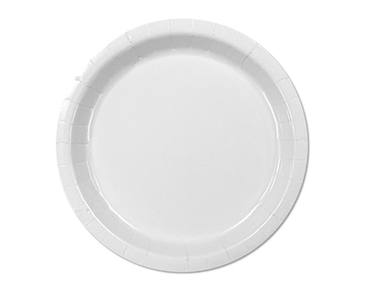 Tomo Solid 16ct Round Plates White - 1.0 EA