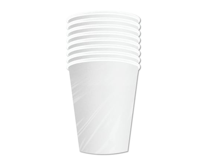 Tomo Solid 8ct Paper Cups White - 1.0 EA