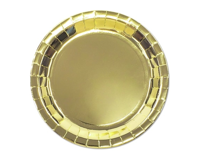 Tomo Occasion 8ct Round Plates Gold - 8.0 EA