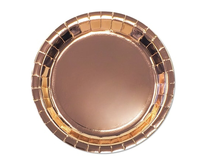 Tomo Occasion 8ct Round Plates Rose Gold - 8.0 EA
