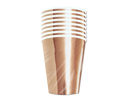 Tomo Occasion 8ct Paper Cups Rose Gold - 8.0 EA