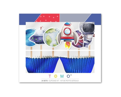 Tomo Space 24 Sets Cupcake Kit - 1.0 EA