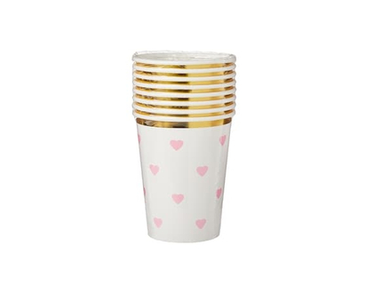 Valentine's Paper Cups 8 Pack - 1.0 EA