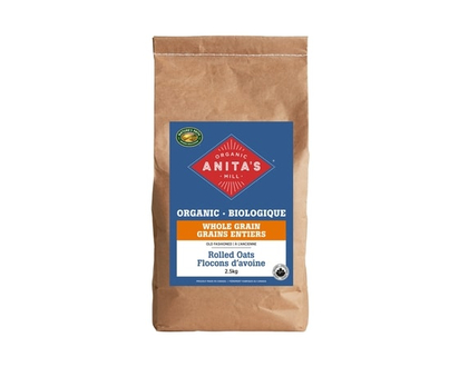 Anita's Organic Mill Organic Whole Grain Old Fashioned Rolled Instant Oatmeal - 2.5 KG