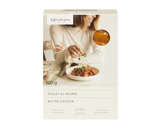 3 Fois Par Jour Poulet au beurre - 300.0 G