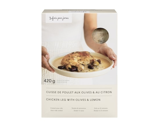 3 Fois Par Jour Cuisse de poulet aux olives & au citron - 420.0 G