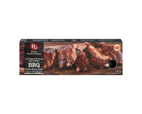 Plaisirs Gastronomiques Côtes de dos de porc BBQ - 740.0 G