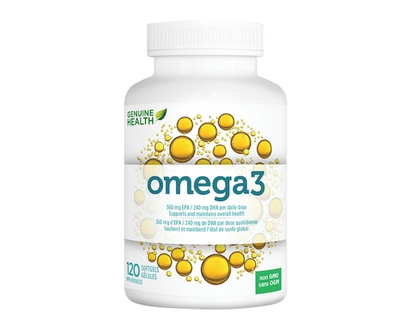 Genuine Health Omega3+, Omega Fish Oil Supplement - 120 CAP