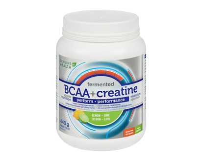 Genuine Health Fermented Bcaa + Creatine Powder Lemon - Lime - 440.0 G