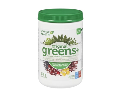 Genuine Health greens+ original unsweetened natural - 208 G