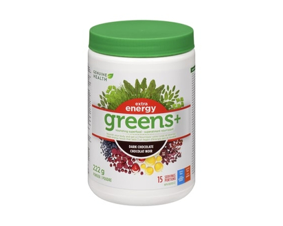 Genuine Health greens+ extra energy - 222 G