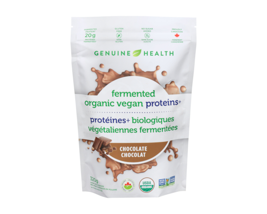 Fermented Organic Vegan Proteins+ Drink Mix Powder Chocolate - 320.0 G
