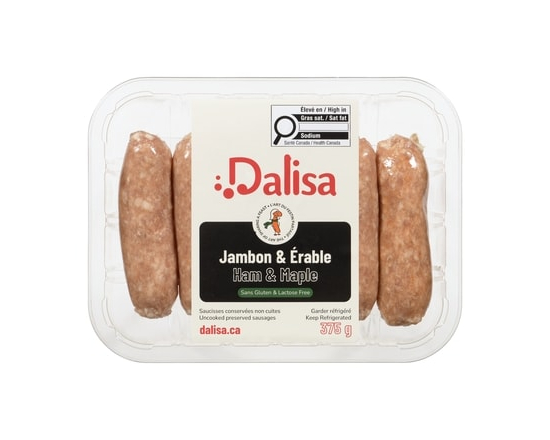 Dalisa DALISA SAUCISS JAMBON ERABL SG - 375.0 G