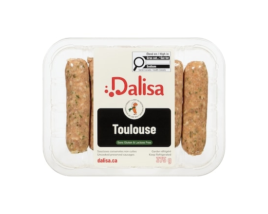 Dalisa DALISA SAUCISSES TOULOUSE SG - 375.0 G