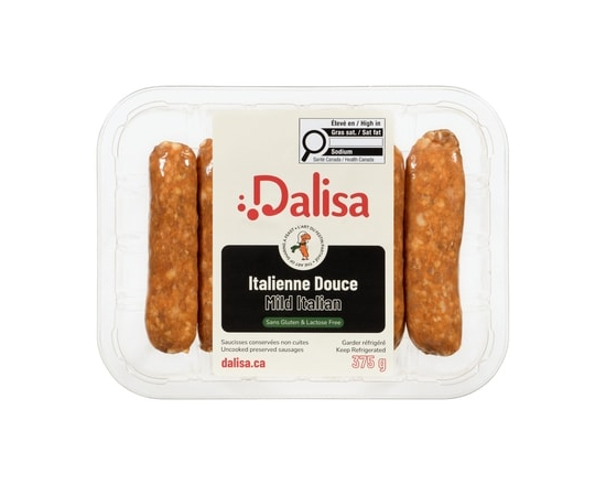 Dalisa DALISA SAUCISSE ITAL DOUCE SG - 375.0 G