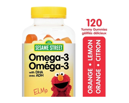 Sesame Street Vitamins, Brilliant Omega-3 with DHA Gummies - 120.0 EA