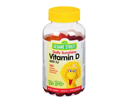 Sesame Street Vitamin D 600Iu Gummies - 180.0 EA