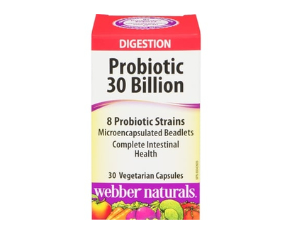 Webber Naturals Digestion Probiotic 30 Billion - 30.0 EA