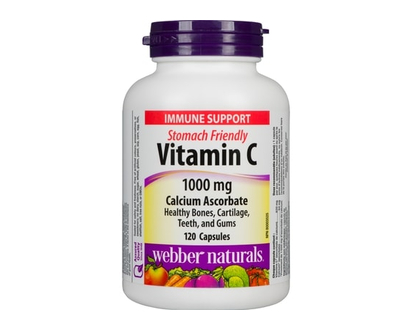 Webber Naturals Capsules Vitamin C Calcium Ascorbate 1000 Mg - 120.0 EA