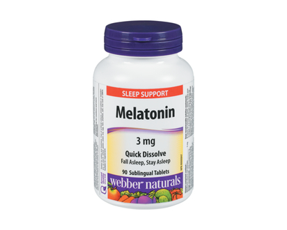 Webber Melatonin Quick Dissolve 3 mg - 90 TAB