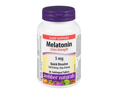 Webber Naturals Sleep Support Melatonin, Easy Dissolve - 60.0 EA