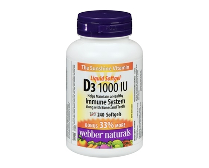 Webber Naturals D3 1000 Iu - 240.0 EA