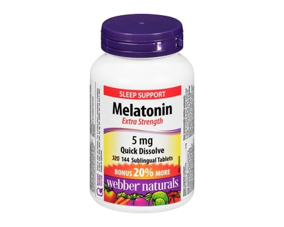 Webber Naturals Melatonin Extra Strength 5mg - 144.0 EA