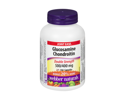 Webber Naturals Joint Ease Glucosamine Chondrotin Sulfate, Extra Strength - 144.0 EA