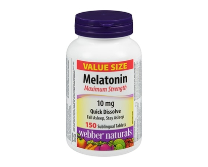 Webber Melatonin Maximum Strength Quick Dissolve 10 mg - 150 TAB