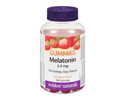 Webber Melatonin 2.5 mg Gummies Strawberry - 100 TAB