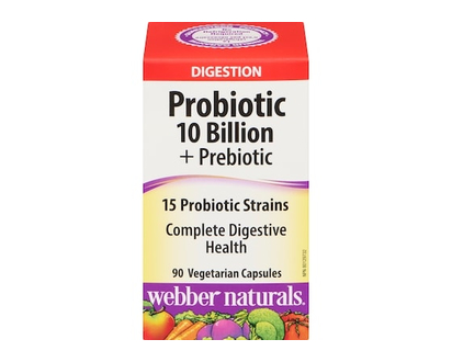 Webber Naturals Probiotic 10 Billion + Prebiotic - 90.0 EA