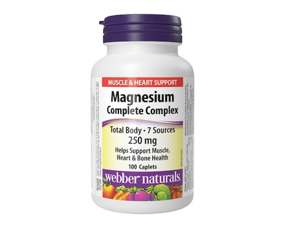 Webber Naturals Magnésium complexe complet 250 mg - 100.0 EA