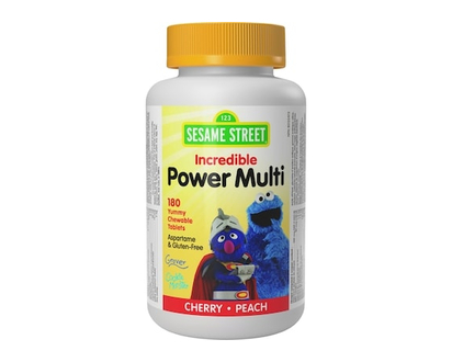 Sesame Street Pouvoirs multi-v cerise pêche - 180.0 EA