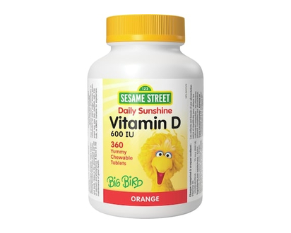 Sesame Street Soleil au quotidien vitamine d 600 ui orange - 360.0 EA