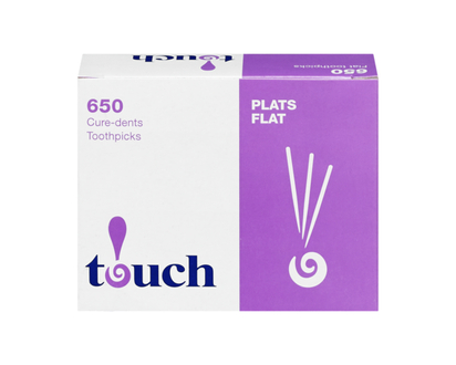 Touch Flat Toothpicks - 650.0 EA