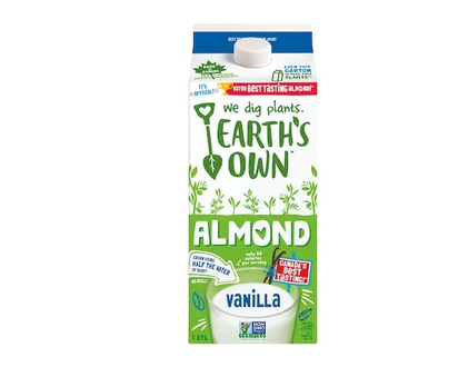 Earth's Own Almond Beverage, Vanilla - 1.89 L
