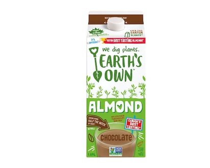Earth's Own Almond Beverage, Chocolate - 1.89 L