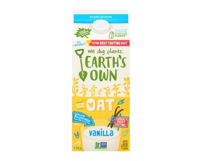 Earth's Own Oat Beverage, Vanilla - 1.75 L
