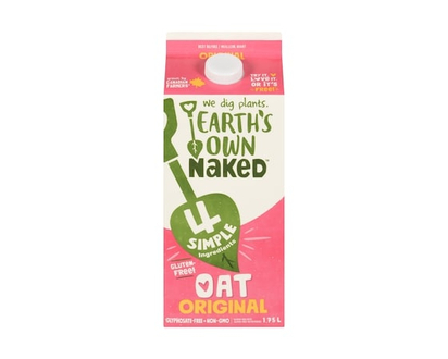 Earth's Own Naked Gluten-Free Oat Beverage, Original - 1.75 L