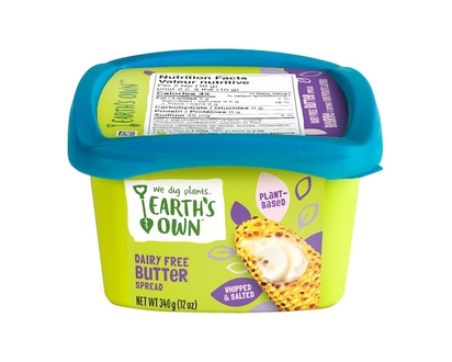 Earth's Own Dairy-Free Butter, Salted, Plant-Based - 340.0 G