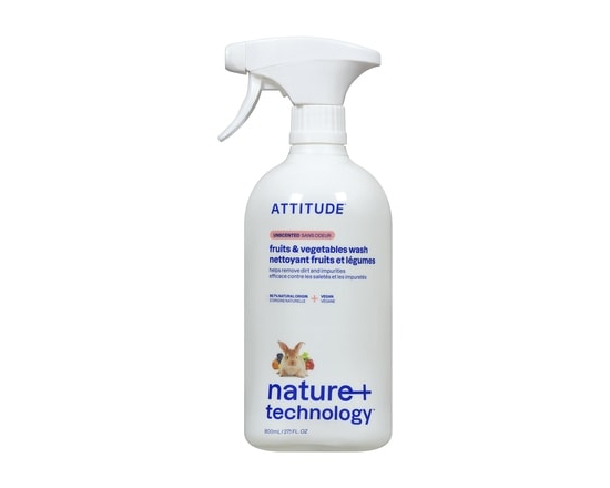 Attitude Nettoyant Fruits Et Légumes - 800.0 ML